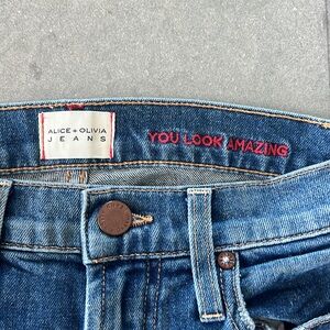 Alice and Olivia high rise cropped jeans